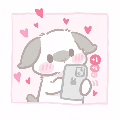 爱意满满的可爱手绘卡通情头